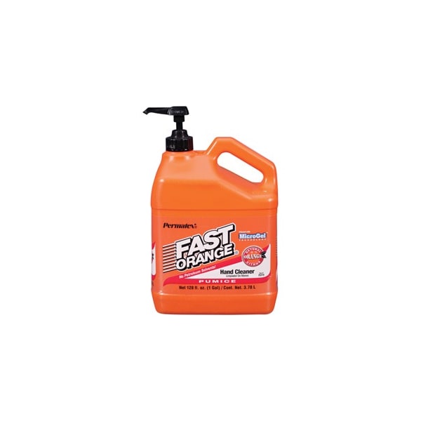 Fast Orange Permatex Fast Orange Fine Pumice Lotion Hand Cleaner, 1 gal, Jug with Pump Dispenser - 25219