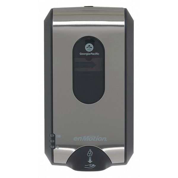 Georgia-Pacific enMotion Gen 2 Automatic Soap/Sanitizer Dispenser, Foam, Wall-Mount, 1200 ml Refill Size, SS - 52060