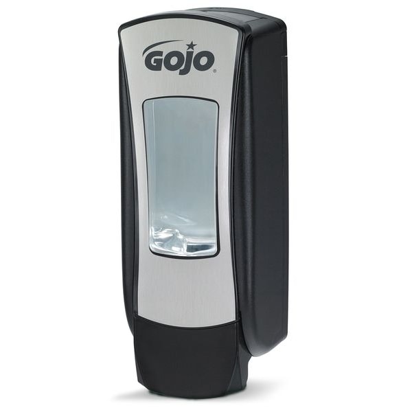 Gojo ADX-12 1250mL Foam Soap Dispenser, Push-Style, Chrome/Black - 8888-06