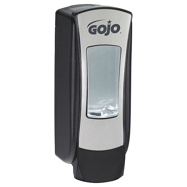 Gojo ADX-12 1250mL Foam Soap Dispenser, Push-Style, Chrome/Black - 8888-06