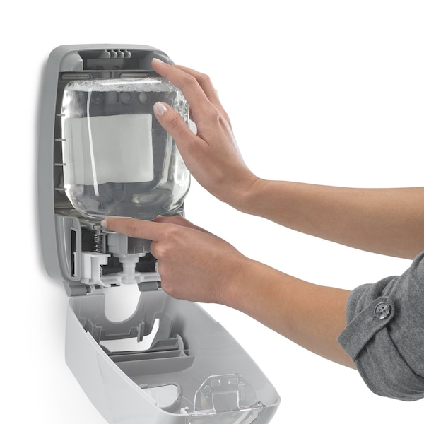 Gojo Foam Soap Dispenser, Push-Style, FMX-12 1250 mL, Dove Gray - 5150-06