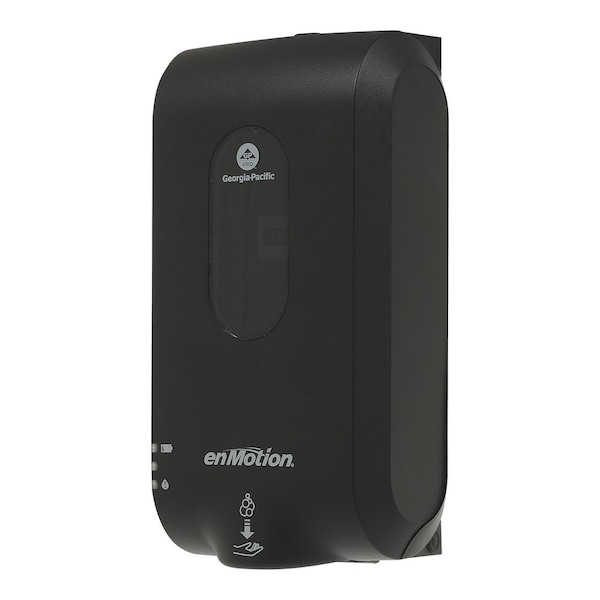 Georgia-Pacific Soap/Sanitizer Dispenser, EnMotion, Auto, 1,000 mL; 1,200 mL Refill Size, Foam, Black, Matte - 52057