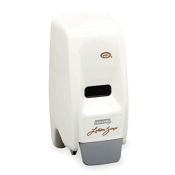 Gojo 800mL Bag-in-Box Dispenser, Push-Style, White, Depth: 5-1/8" - 9034-12