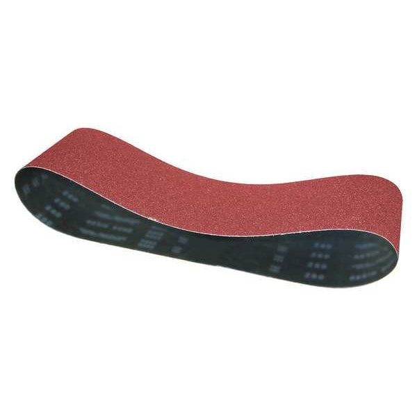 Cinturón de lijado recubierto Arc Abrasives, 1 pulgada de ancho, 11 pulgadas de largo, 60 granos, medio, cerámico, Predator, Rojo - 650101105