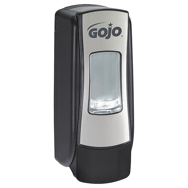 Gojo ADX-7 700mL Foam Soap Dispenser, Push-Style, Chrome/Black - 8788-06