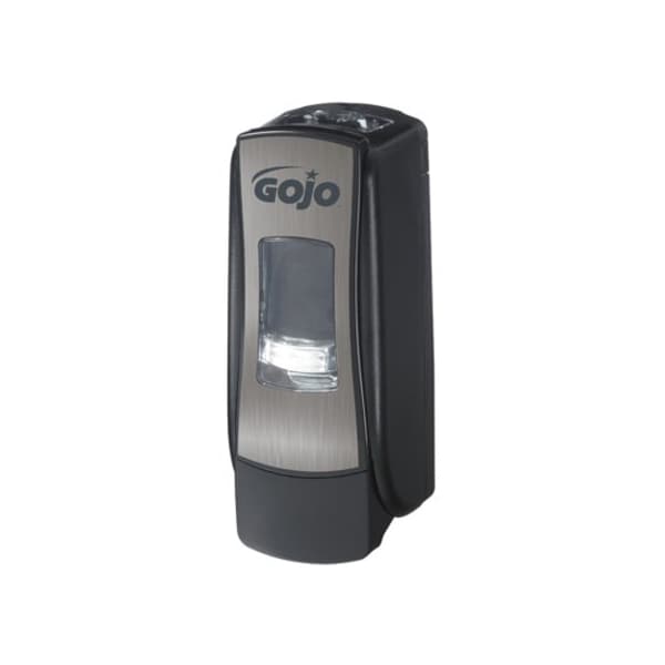 Gojo ADX-7 700mL Foam Soap Dispenser, Push-Style, Chrome/Black - 8788-06