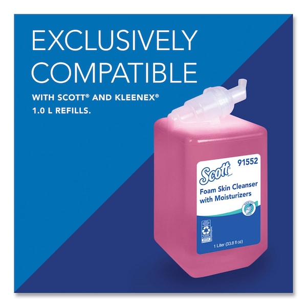 Scott Manual Skin Care Dispenser, 1000 mL, 5" x 5.25" x 8.38", Black - KCC 92145
