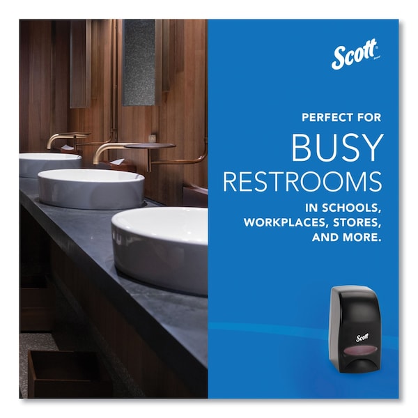 Scott Manual Skin Care Dispenser, 1000 mL, 5" x 5.25" x 8.38", Black - KCC 92145