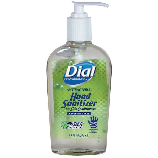 Dial 7.5 Oz. Fragrance Free Hand Sanitizer - 1382959