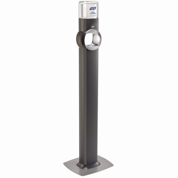 Purell FS8 Floor Stand Dispenser with Energy-on-the-Refill and SMARTLINK Capability, Graphite - 7724-DS
