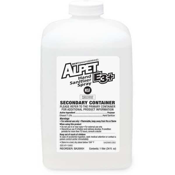 Best Sanitizers Secondary Container, 1L - SA20001