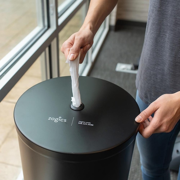 Zogics Disinfectant Wipes Dispenser, Powder Coated Floor Dispenser - Z650B