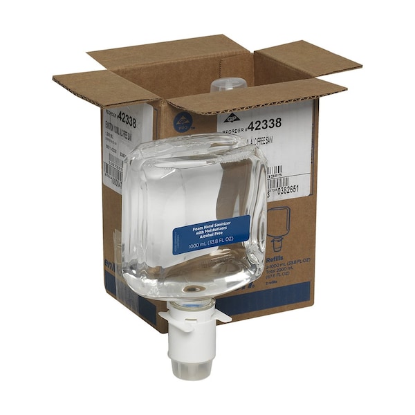 Georgia-Pacific Hand Sanitizer, Cartridge, Foam, 1000mL, PK2 - 42338