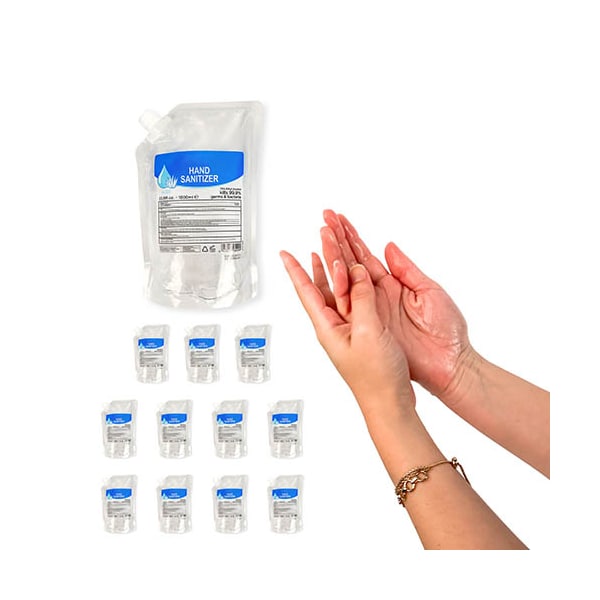 Bittel Aloe Hand Sanitizer Gel Refill 1000mL (12 Pack) - HS03