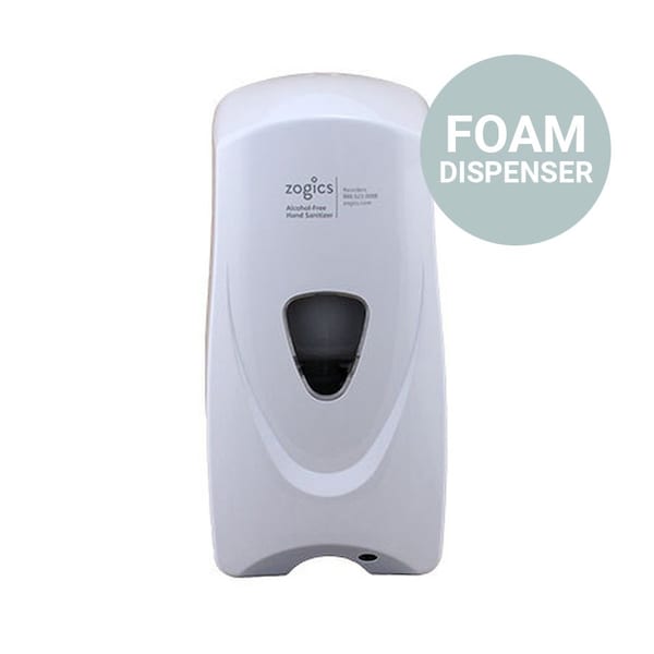 Zogics Touch-Free Automatic Foam Hand Sanitizer Dispenser, 1000 mL, White - 9327-951
