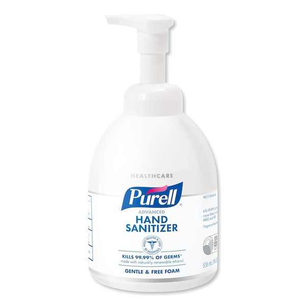 Purell Green Certified Advanced Instant Foam Hand Sanitizer, 535 ml Bottle - 5791-04