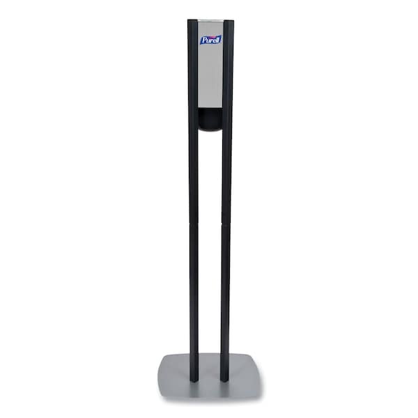 Purell ES8 Hand Sanitizer Floor Stand with Dispenser, 1,200 mL, 13.5 x 5 x 28.5, Graphite/Silver - 7218-DS