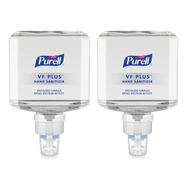 Purell VF PLUS Hand Sanitizer Gel, 1,200 mL Refill Bottle, Fragrance-Free, For ES8 Dispensers, PK2 PK - 7099-02