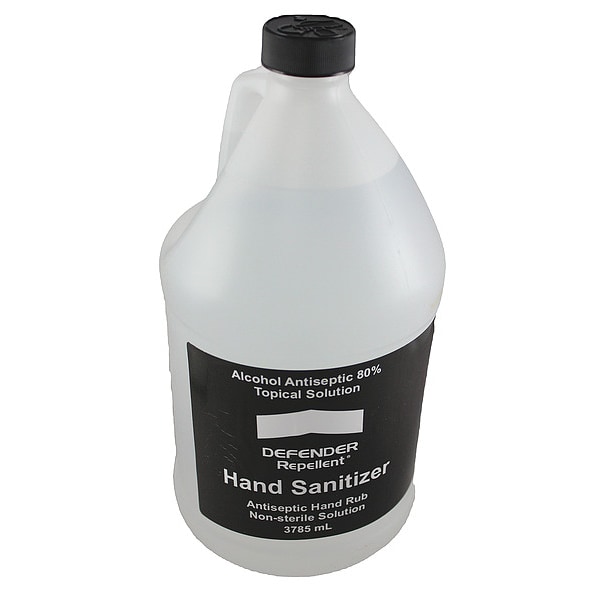 Defender Repellent Hand Sanitizer, Size 1 gal., PK4 - RT-80HS001-4PK