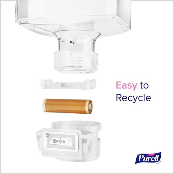 Purell Hand Sanitizer, ES10 Series, Foam, Cartridge with Integrated Battery, 1,200 mL, 2 PK - 8351-02