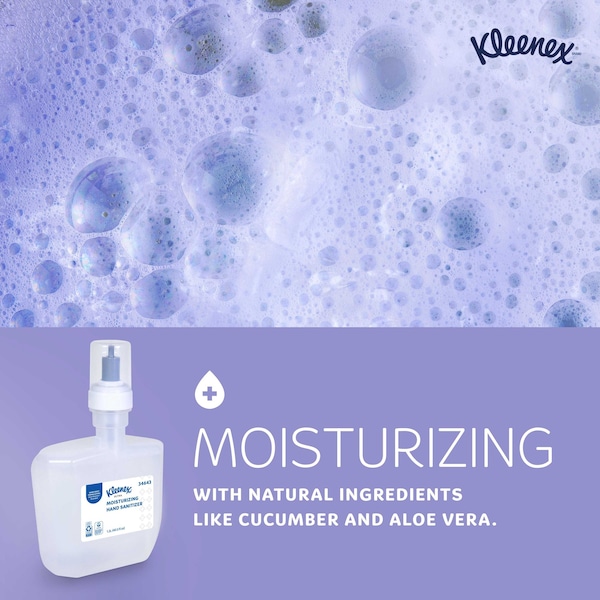Kimberly-Clark Professional Ultra Moisturizing Foam Hand Sanitizer, 1.2 L Refills for KCP ICON & Scott Pro Automatic Dispensers - 34643
