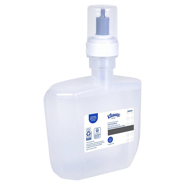 Kimberly-Clark Professional Ultra Moisturizing Foam Hand Sanitizer, 1.2 L Refills for KCP ICON & Scott Pro Automatic Dispensers - 34643