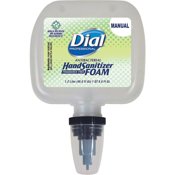 Dial Professional Antibacterial Foaming Hand Sanitizer, 1.2L Refill, Fragrance-Free, PK3 - 1700005085