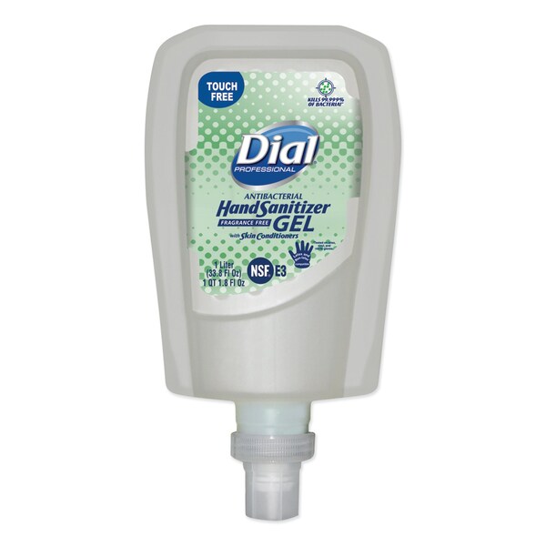 Dial FIT Antimicrobial Gel Hand Sanitizer Manual DispRefill, 1000 mL, PK3 - 19029