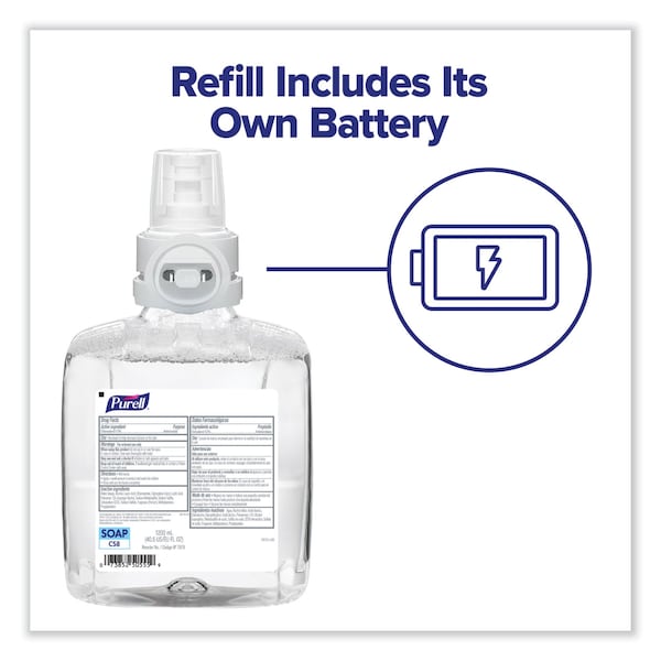 Purell Waterless Surgical Scrub Gel Hand Sanitizer, 1200 mL Refill, Fragrance-Free, For CS-8 Dispenser, 2PK - 7869-02