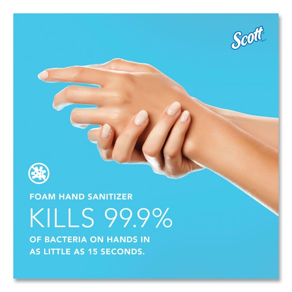 Scott Pro Moisturizing Foam Hand Sanitizer, 1000mL, Clear, PK6 - 91560