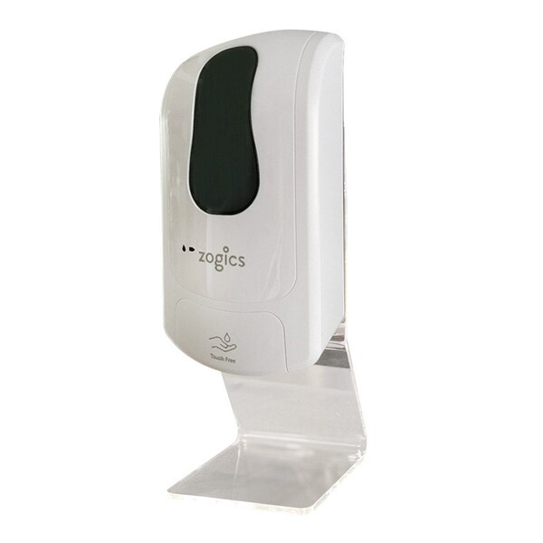 Zogics Touch-Free Automatic Hand Sanitizer Foam Dispenser with Tabletop Stand, 1000ml, White - DIS01FOAM-WH-CL