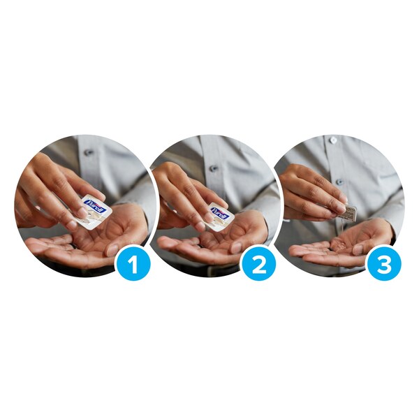 Purell Hand Sanitizer, Gel, Clear, PK 125 - 9630-12-125CTNS