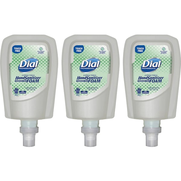 Dial FIT Antimicrobial Foam Hand Sanitizer Touch-Free Disp Rfl, 1000mL, PK3 - 16694