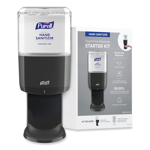 Purell Advanced Hand Sanitizer Foam ES6 Starter Kit, Graphite - 6453-1G-FS