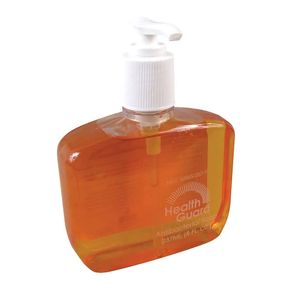Henson Group Kutol Antibacterial Hand Soap 0.13% BZK Pump Bottle, 8 oz. , Color Amber, 12PK - 5019