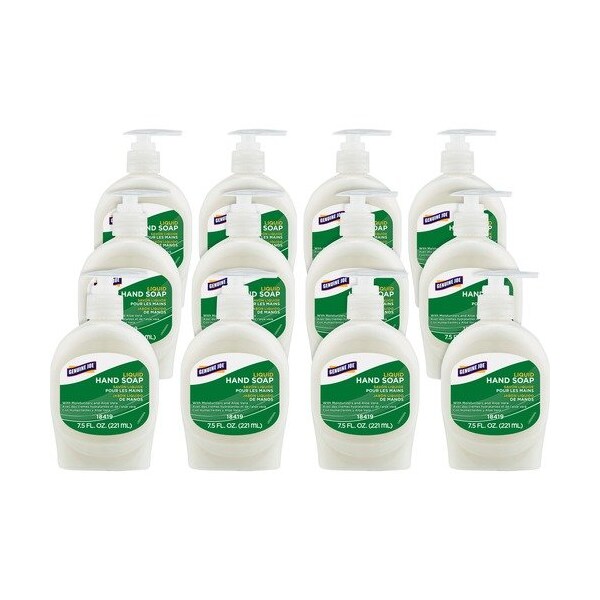 Genuine Joe Genuine Joe Soap, Lotion, w/Aloe, Pump Bottle, 7.5oz, White, 12PK - GJO18419CT