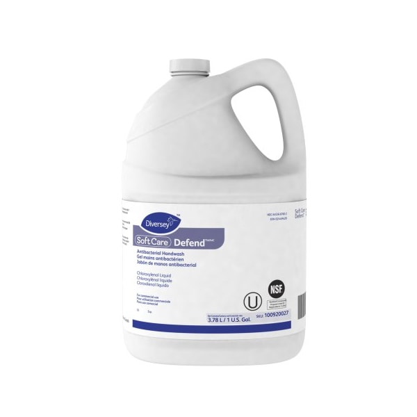 Diversey Soft Care Defend Antibacterial Handwash for IntelliCare Dispensers, 1 gal Bottle, 4PK - 100920027