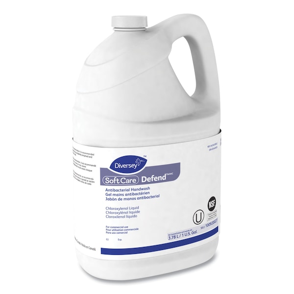Diversey Soft Care Defend Antibacterial Handwash for IntelliCare Dispensers, 1 gal Bottle, 4PK - 100920027