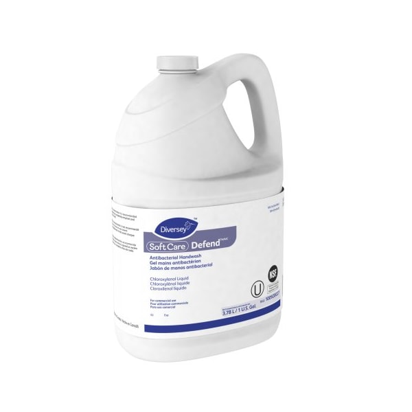 Diversey Soft Care Defend Antibacterial Handwash for IntelliCare Dispensers, 1 gal Bottle, 4PK - 100920027