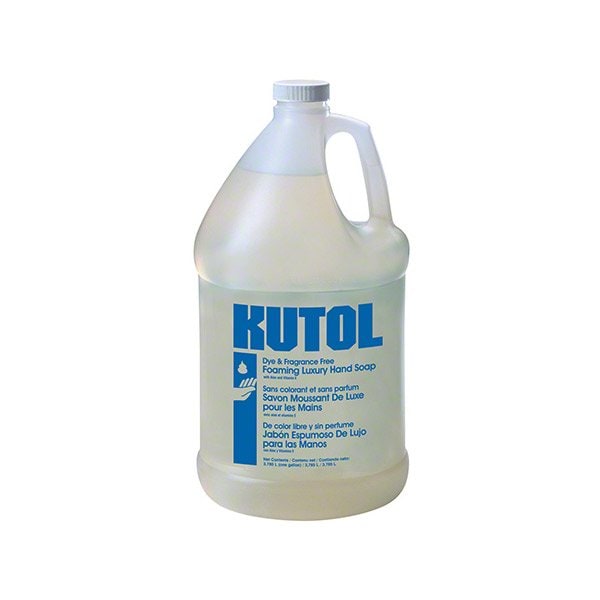Kutol Products Co Kutol Foaming Luxury Hand Soap Clear w/ No Scent 1 Gallon Pour Top, 4PK - 68609