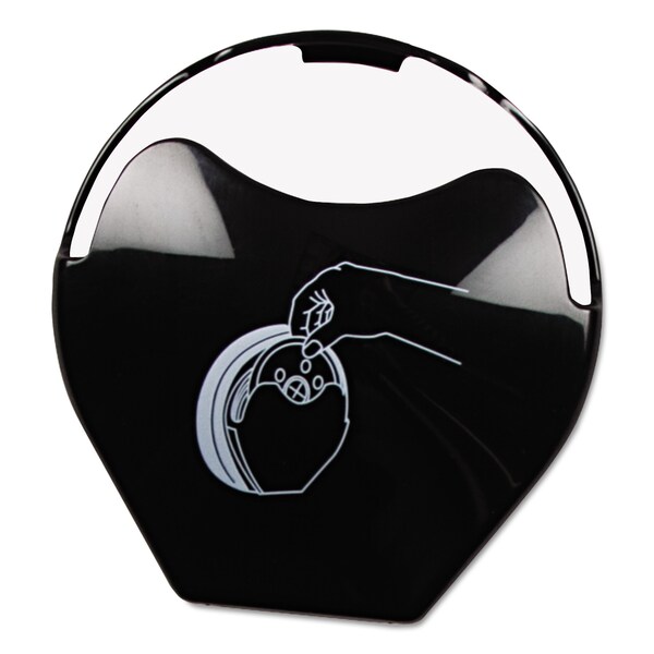 San Jamar Replacement Lid Dispenser Door For L2200C, 5 in. dia, Black - 100662