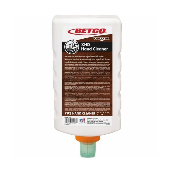 Betco Hand Cleaner, RTU, XHD, 2 L Triton Bottle, Light Beige, 6PK - BET7936200