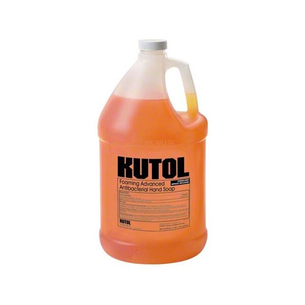 Kutol Products Co Kutol Foaming Advanced Antibac. Hand Soap Amber/Citrus Spice Pour Top 1 Gal, 4PK - 21309