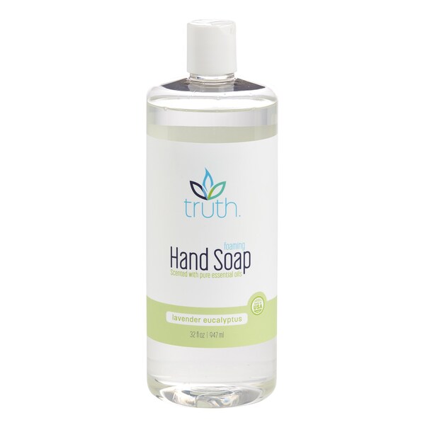 Truth Foaming Hand Soap, Lavender Eucalyptus, 32oz Refill, Case of 4 - 20032LEC