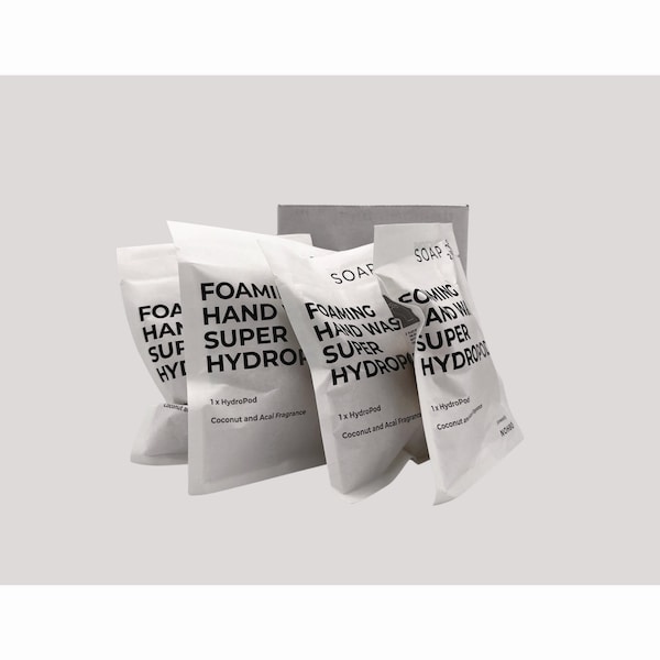 Soap2O Foaming Super HydroPods, Coconut Acai, 1 gal Refill, 4PK - S2OFHSCABX