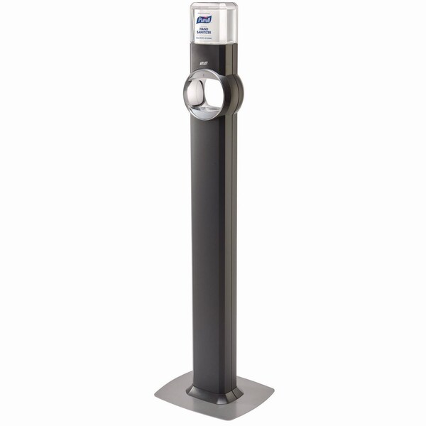 Purell FS6 Touch-Free Floor Stand Dispenser, 1,200 mL, 12.5 x 11.3 x 38.5, Graphite - 6424-DS