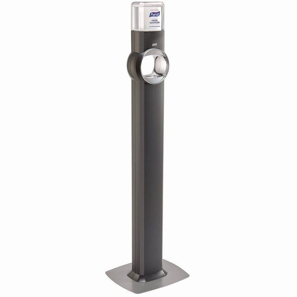 Purell FS6 Touch-Free Floor Stand Dispenser, 1,200 mL, 12.5 x 11.3 x 38.5, Graphite - 6424-DS