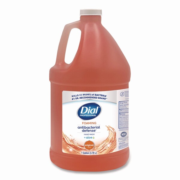 Dial Professional Antibacterial Foaming Hand Wash Refill, Plus Aloe, Original Scent, 1 gal, 4PK - 17000 35452