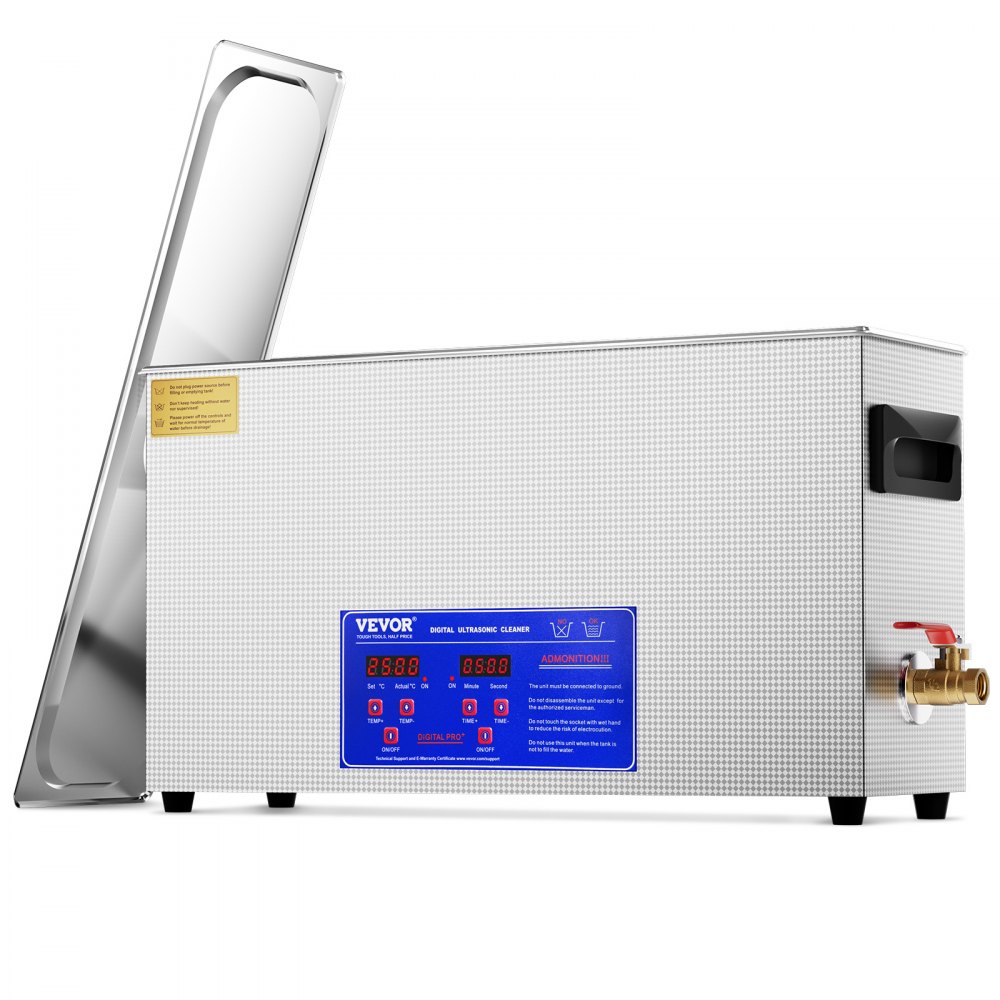 VEVOR 10L Ultrasonic Gun Cleaner, 300W Professional Ultra Sonic Cleaning Machine with Timer & Heater, 40kHz Digital Ultrasonic Cleaner with Basket for Gun Parts, Bullets, Military Supplies
Brand: VEVOR - SXDGLCSBQXJ16HA4FV1