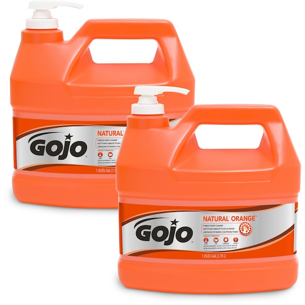 Gojo Hand Cleaner, w/Pumice Particles/Lotion, Citrus, 1 Gal, , PK 2 - GOJ095502